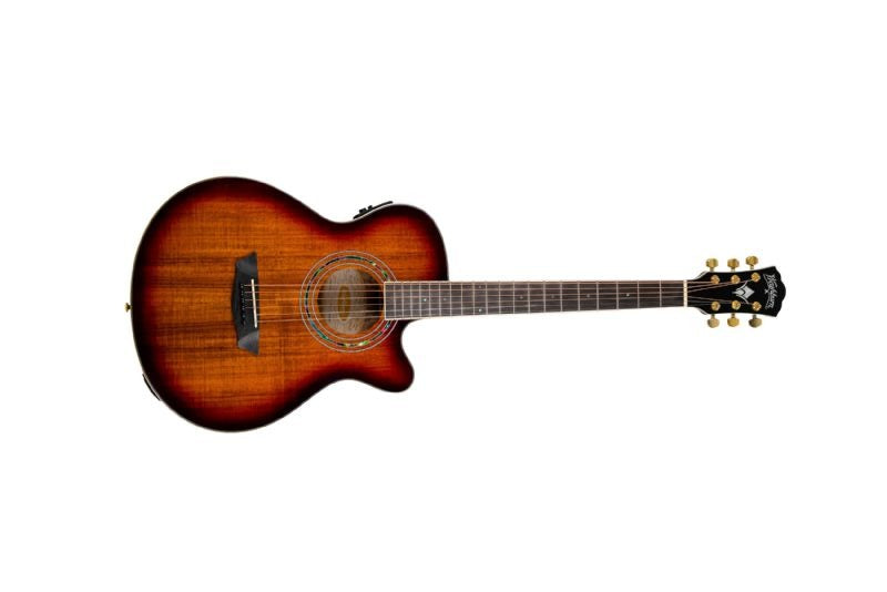 Washburn EA55G-A Festival Series Cutaway, Koa Burst