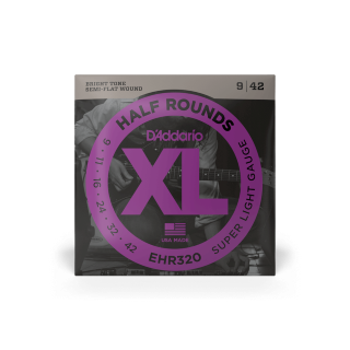 D'Addario XL Half Rounds Electric Guitar Strings