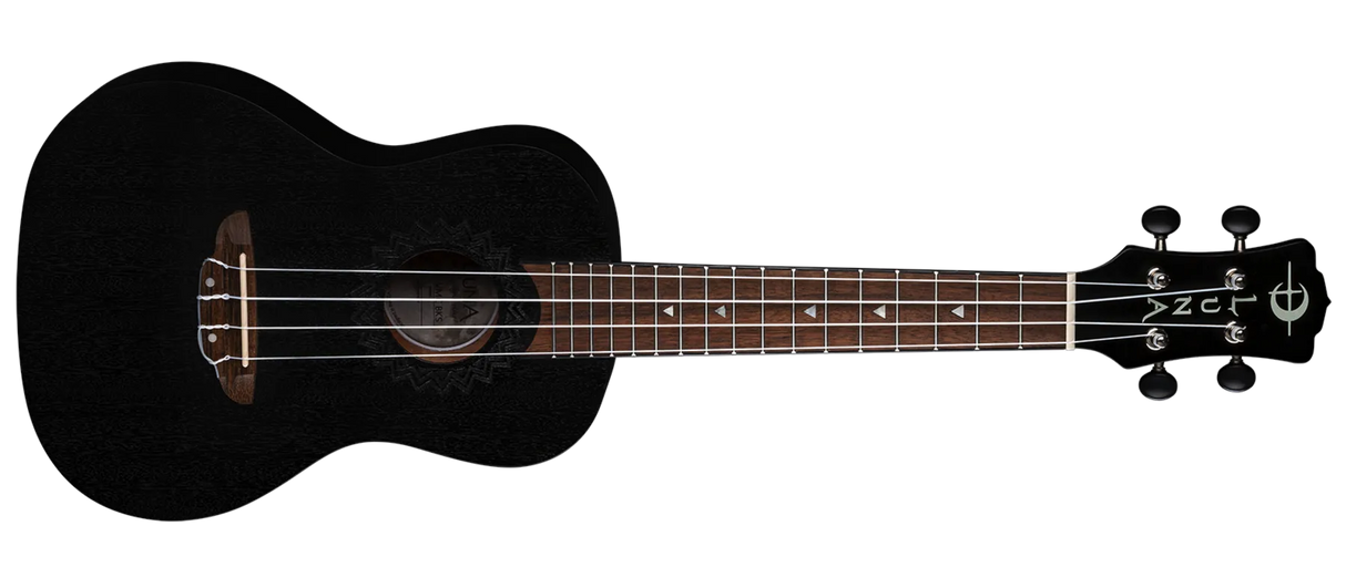 LUNA UKE VINTAGE MAHOGANY CONCERT - BLACK SATIN