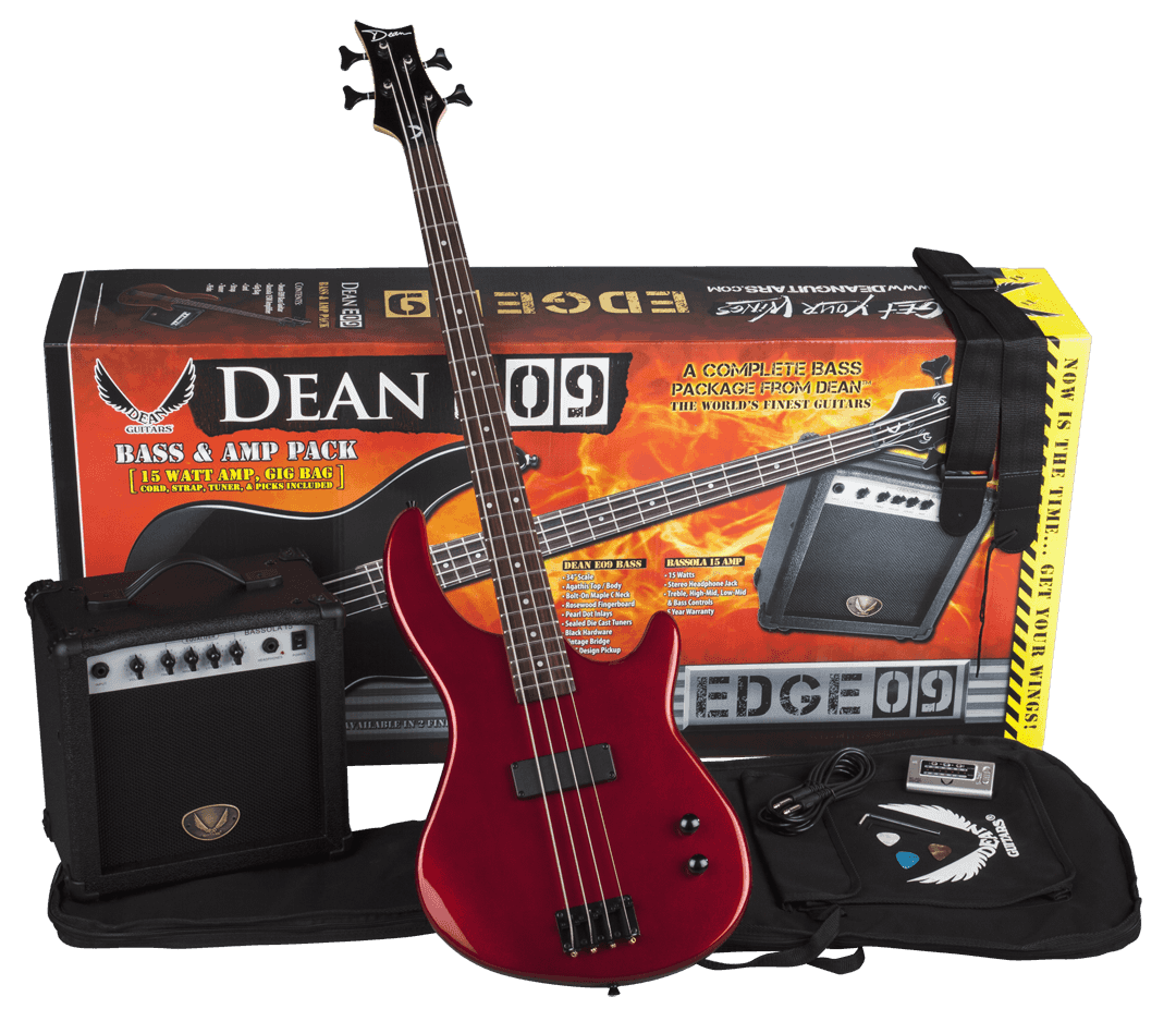 DEAN EDGE BASS PACK W/ AMP AND ACCESSORIES